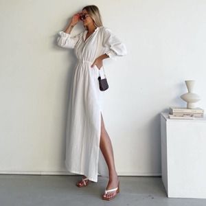 Maurie + Eve White Maxi Dress